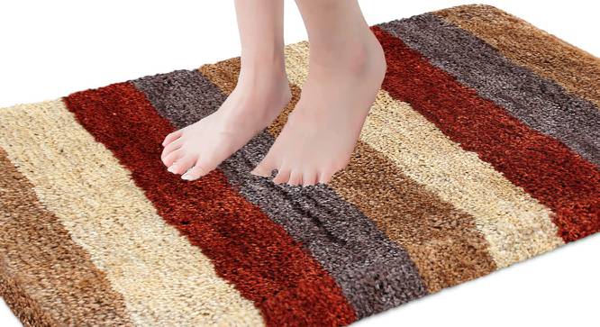 Bathmat 2500 GSM Microfiber Anti Skid  Slip Water Absorbent Machine Washable and Quick Dry Jaricho Mats for Bathroom, Kitchen, Entrance-ocean (Ocean) by Urban Ladder - Front View Design 1 - 752526