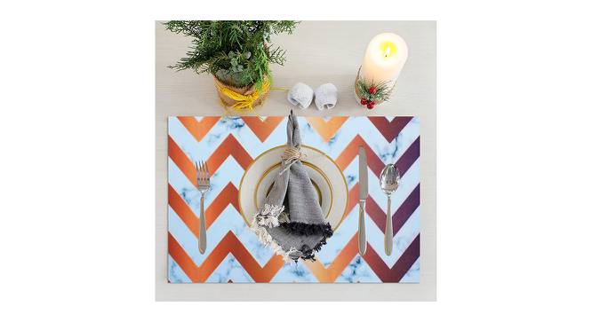 Magic Mat Placemat ( zig-zag , 30x45 , 4 Placemat + 1 Runner ) (Brown) by Urban Ladder - Front View Design 1 - 752602