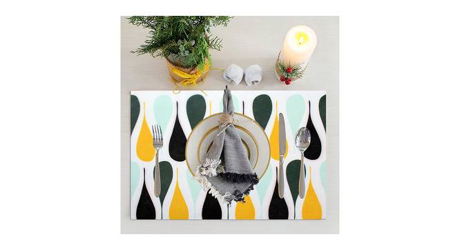 Magic Mat Placemat ( Drop , 30x45 , 6 Placemat ) (Yellow) by Urban Ladder - Front View Design 1 - 752732