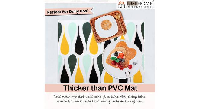 Magic Mat Placemat ( Drop , 30x45 , 6 Placemat ) (Yellow) by Urban Ladder - Design 1 Side View - 752742