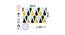 Magic Mat Placemat ( Drop , 30x45 , 6 Placemat ) (Yellow) by Urban Ladder - Design 1 Dimension - 752773