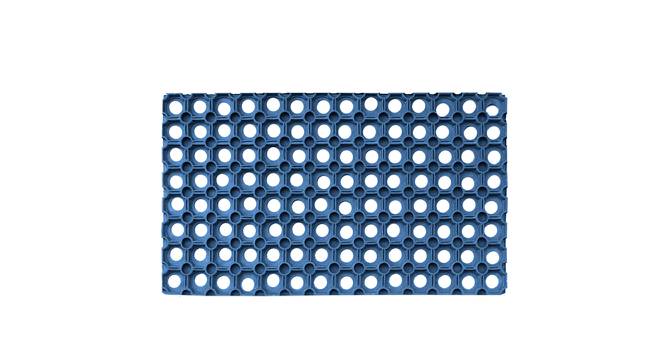 Hole Rubber Doormat ( Size - 30x55 ,Color - Blue ) (Blue, Small Size) by Urban Ladder - Front View Design 1 - 753056