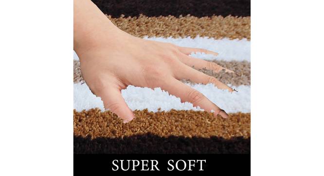 Turkey Runner Door Floor Bath Mat Microfiber 1400 Gsm Bathroom Foot Anti Skid Slip Water Absorbent Machine Washable And Quick Dry Rug For Kitchen Entrance | 58 X 140 Cm | Coffee | Pack Of 1 (Coffee) by Urban Ladder - Design 1 Side View - 753187