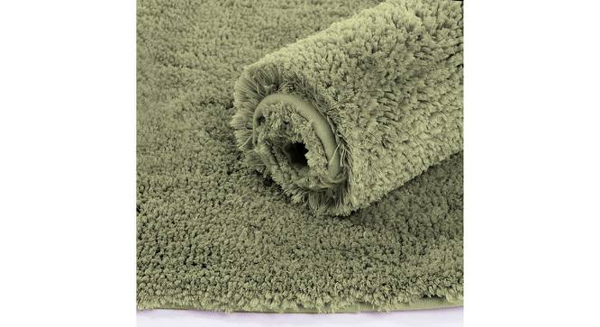 Floor Runner 2500 GSM Microfiber Anti Skid Slip Water Absorbent Machine Washable and Quick Dry Vages  Mats for Bathroom, Kitchen, Entrance (Green) by Urban Ladder - Front View Design 1 - 753265