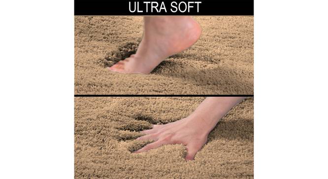 Floor Runner 2500 GSM Microfiber Anti Skid Slip Water Absorbent Machine Washable and Quick  Dry Vages Mats for Bathroom, Kitchen, Entrance (Gold) by Urban Ladder - Design 1 Side View - 753279