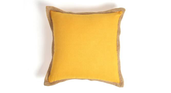 Sunflower Jute Border Cushion cover (Yellow) by Urban Ladder - Front View Design 1 - 754308