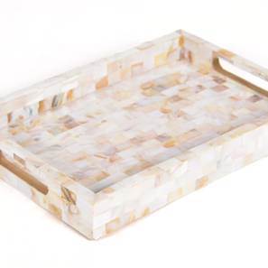 Dinnerware Design Mother-of-Pearl serving Tray (White)