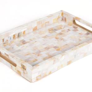 Tableware In Gurgaon Design Mother-of-Pearl serving Tray (White)