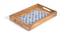 Trellis Bone and Wood Tray (Beige) by Urban Ladder - Front View Design 1 - 754458