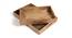 Dafodills Wooden Trays Set of 2 (Brown) by Urban Ladder - Front View Design 1 - 754463