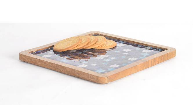 Resin Mangowood Cheese board (Multicoloured) by Urban Ladder - Design 1 Side View - 754496