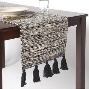 Table Napkin Design Oasis Tassled Table Runner (Grey)