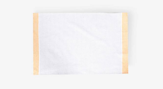 Yarn-dyed Recycled Cotton Kitchen Towel in Yellow (Multicoloured) by Urban Ladder - Design 1 Side View - 754609