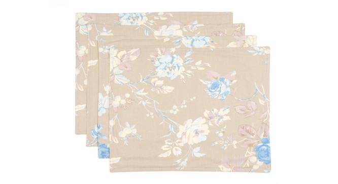 Blue Chintz Printed Placemats (Beige) by Urban Ladder - Front View Design 1 - 754614