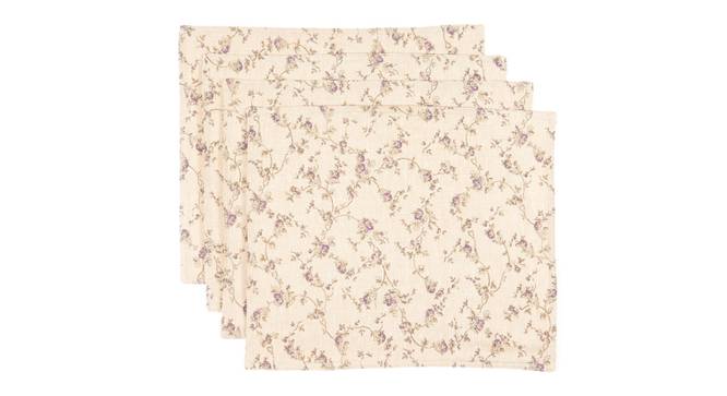 Bellflower Printed Placemats (White) by Urban Ladder - Front View Design 1 - 754623