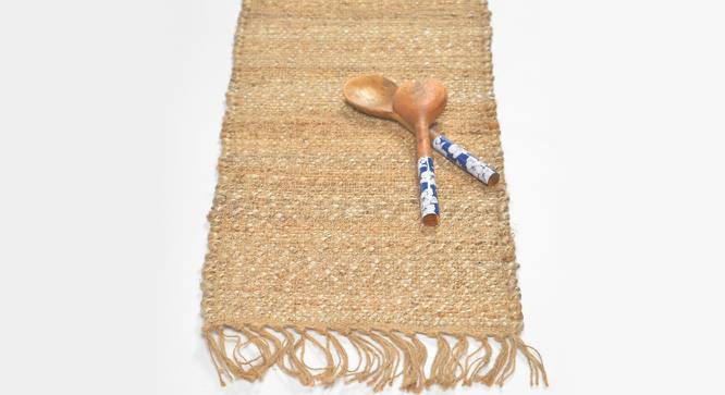 Aloha Jute Table Runner (Brown) by Urban Ladder - Front View Design 1 - 754636
