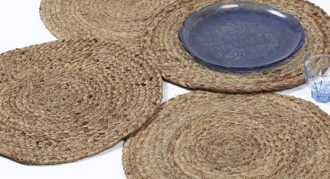 Hand Braided Jute Placemats -set of 4 (Beige) by Urban Ladder - Design 1 Side View - 754647