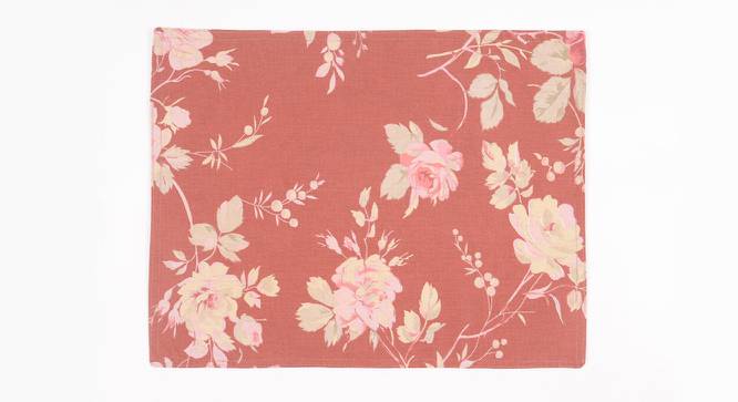 Peach Chintz Placemats (Red) by Urban Ladder - Design 1 Side View - 754660