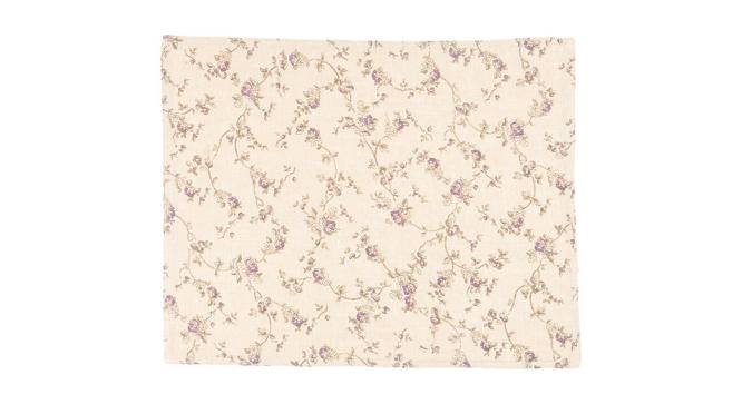 Bellflower Printed Placemats (White) by Urban Ladder - Design 1 Side View - 754661