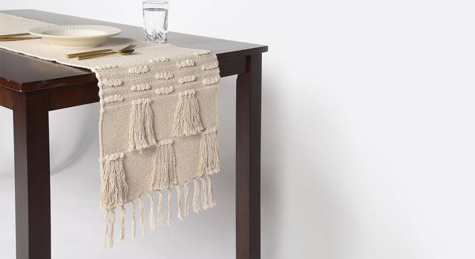 Dash Handwoven Cotton Table runner (Beige) by Urban Ladder - Design 1 Side View - 754666
