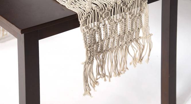 Boho Macrame Table runner (Beige) by Urban Ladder - Design 1 Side View - 754667