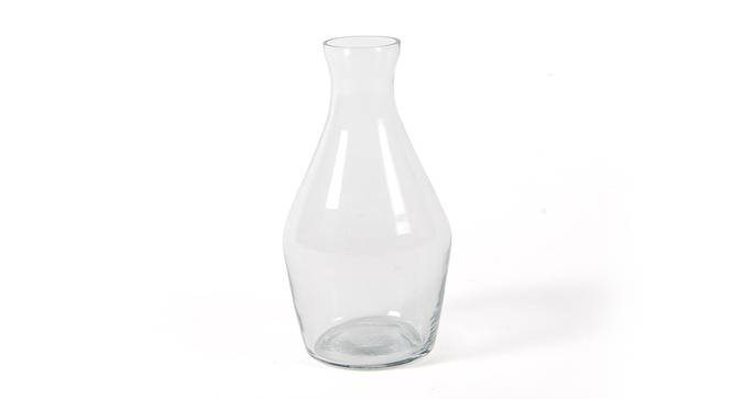 Minimal Clear Handmade Glass Vase (Clear) by Urban Ladder - Design 1 Side View - 754724