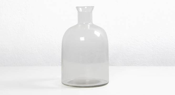Clear Glass Decorative Glass Vase (Clear) by Urban Ladder - Design 1 Side View - 754725