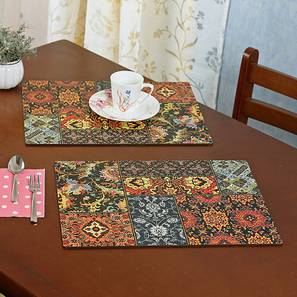 Table Mat Design Multi Coloured MdfTable Mat - Set of