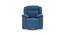 Avalon - Rocking & Revolving Single Seater Fabric Recliner in Twilight Blue Colour (Blue, One Seater) by Urban Ladder - Front View Design 1 - 755793