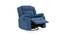 Avalon - Rocking & Revolving Single Seater Fabric Recliner in Twilight Blue Colour (Blue, One Seater) by Urban Ladder - Ground View Design 1 - 755801