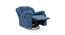 Avalon - Rocking & Revolving Single Seater Fabric Recliner in Twilight Blue Colour (Blue, One Seater) by Urban Ladder - Rear View Design 1 - 755805