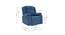 Avalon - Rocking & Revolving Single Seater Fabric Recliner in Twilight Blue Colour (Blue, One Seater) by Urban Ladder - Design 1 Dimension - 755813