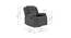 Avalon - Rocking & Revolving Single Seater Fabric Recliner in Graphite Grey Colour (Grey, One Seater) by Urban Ladder - Dimension - 