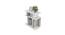 ROLEX END TABLE (White Finish) by Urban Ladder - Design 1 Rear View - 756040