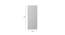 White Rectangular Wall Mirror Kkg-Frl11-4818 (White) by Urban Ladder - Design 1 Dimension - 756325