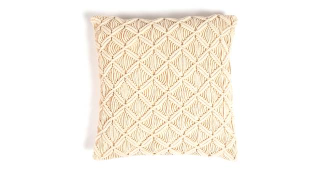 Macrame Cushion cover (Beige) by Urban Ladder - Front View Design 1 - 756441