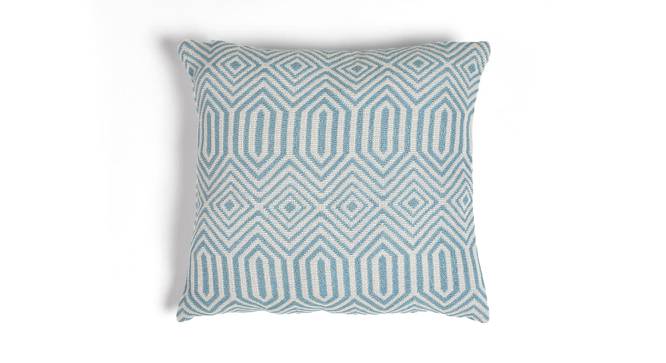 Geometric Blue Cushion cover (Blue) by Urban Ladder - Front View Design 1 - 756449