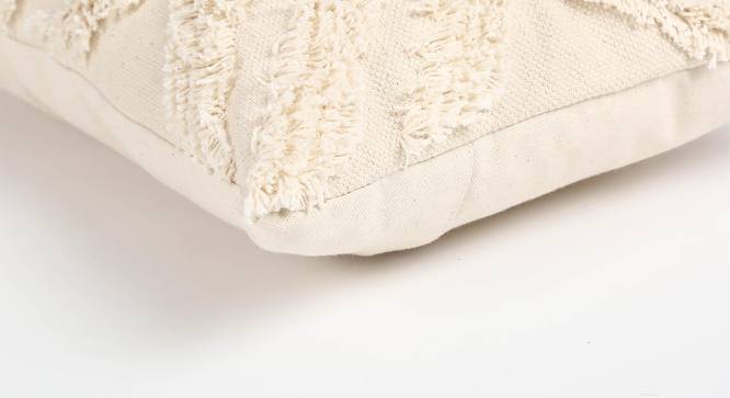 Diamond Tufted Lumbar Cotton cushion cover (Beige) by Urban Ladder - Design 1 Side View - 756467