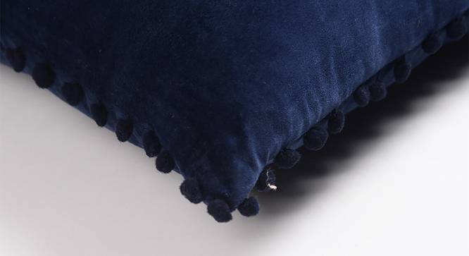 Soft Touch Cushion Cover in Indigo (Blue) by Urban Ladder - Design 1 Side View - 756552