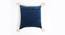 Tasseled and Embroidered Blue-White Cushion cover (Blue) by Urban Ladder - Ground View Design 1 - 756582