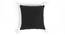 Black Ribbed and Tasseled Cushion Cover (Grey) by Urban Ladder - Ground View Design 1 - 756593