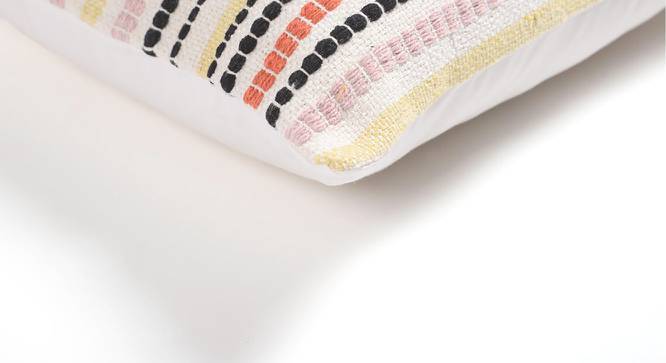 Multicolour Stripes Cotton Cushion cover (Multicoloured) by Urban Ladder - Design 1 Side View - 756642