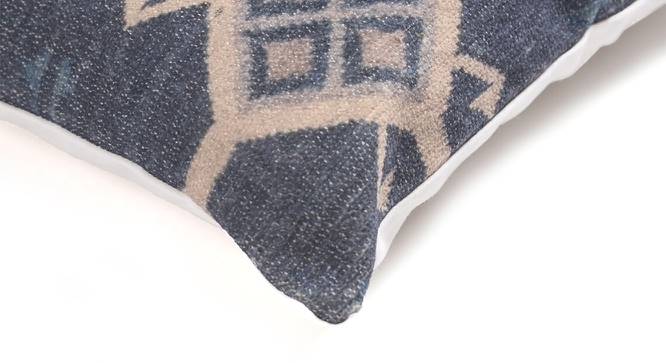 Vintage Blue Cushion cover (Multicoloured) by Urban Ladder - Design 1 Side View - 756644