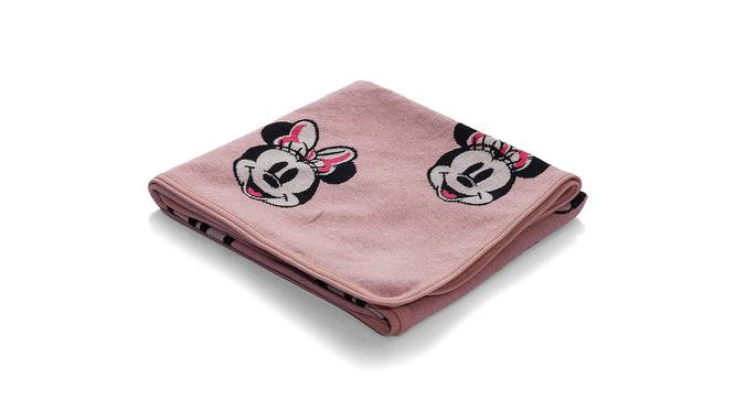 Minnie Love - Disney Cotton Knitted Throw / Ac Blanket For Kids by Urban Ladder - Design 1 Side View - 757055