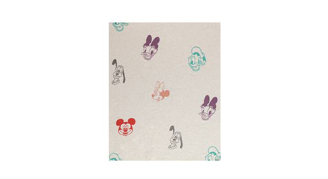 Mickey & Friends Faces - Disney Cotton Knitted Single Bed Ac Blanket For Kids  to Use In All Seasons by Urban Ladder - Front View Design 1 - 757118