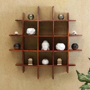 Wall Shelves Design Brown Solid Wood Wall Shelf