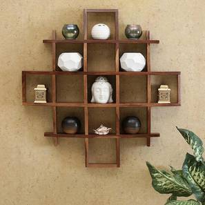 Brown Solid Wood Wall Shelf