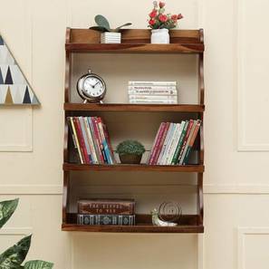 Brown Solid Wood Wall Shelf
