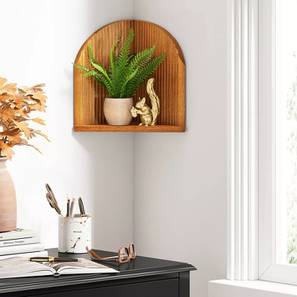 woodenmood Brown Solid Wood Wall Shelf-picture-35