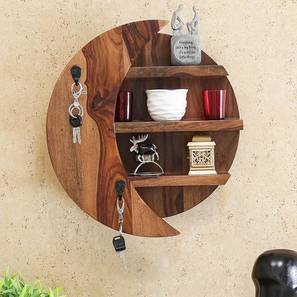 woodenmood Brown Solid Wood Wall Shelf-picture-27
